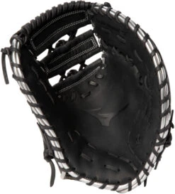 12.5 Inch Mizuno MVP Prime SE GXF50PSE8-Black/Silver Adult Baseball Firstbase Mitt -Rawlings Mizu Store 12 5 inch mizuno mvp prime se gxf50pse8 black silver adult baseball firstbase mitt 9