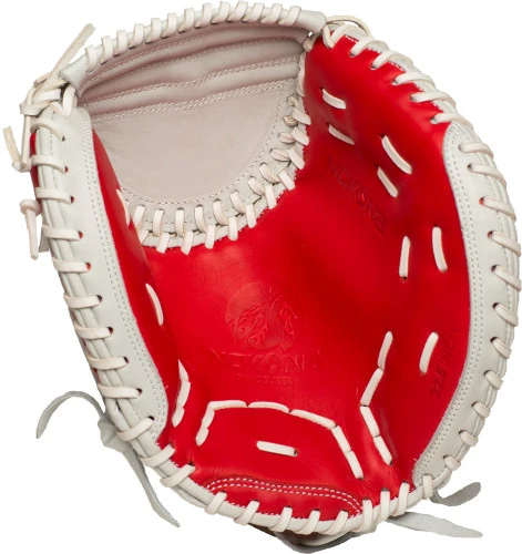 32.5 Inch Nokona SKN Series SKNV2WH Womens Fastpitch Softball Catcher Mitt 4 32.5 Inch Nokona SKN Series SKNV2WH Womens Fastpitch Softball Catcher Mitt - Image 2