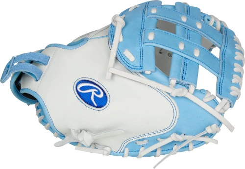 33 Inch Rawlings Liberty Advanced Color Series RLACM33FPCB Women's White/ColumbiaBlue Fastpitch Softball Catcher Mitt 5 33 Inch Rawlings Liberty Advanced Color Series RLACM33FPCB Women's White/ColumbiaBlue Fastpitch Softball Catcher Mitt - Image 3
