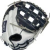 33 Inch Rawlings Liberty Advanced Color Series RLACM33FPN Women's White/Navy Fastpitch Softball Catcher Mitt -Rawlings Mizu Store 33 inch rawlings liberty advanced color series rlacm33fpn women s white navy fastpitch softball catcher mitt 10