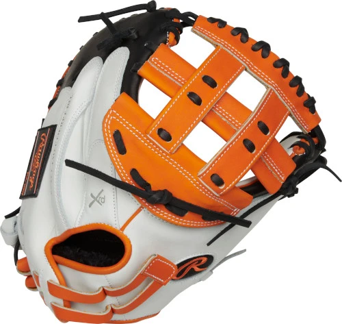 33 Inch Rawlings Liberty Advanced Color Series RLACM33FPOB Women's White/Orange/Black Fastpitch Softball Catcher Mitt 3 33 Inch Rawlings Liberty Advanced Color Series RLACM33FPOB Women's White/Orange/Black Fastpitch Softball Catcher Mitt