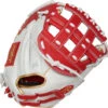 33 Inch Rawlings Liberty Advanced Color Series RLACM33FPS Women's White/Scarlet/Gold Fastpitch Softball Catcher Mitt -Rawlings Mizu Store 33 inch rawlings liberty advanced color series rlacm33fps women s white scarlet gold fastpitch softball catcher mitt 10
