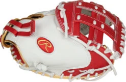 33 Inch Rawlings Liberty Advanced Color Series RLACM33FPS Women's White/Scarlet/Gold Fastpitch Softball Catcher Mitt 7 33 Inch Rawlings Liberty Advanced Color Series RLACM33FPS Women's White/Scarlet/Gold Fastpitch Softball Catcher Mitt -Rawlings Mizu Store 33 inch rawlings liberty advanced color series rlacm33fps women s white scarlet gold fastpitch softball catcher mitt 17
