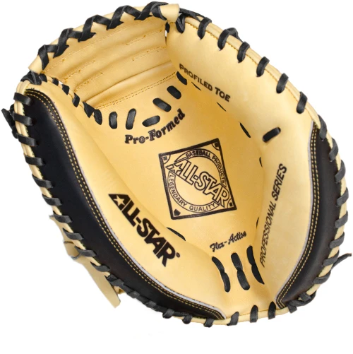 35 Inch All-Star Mid Level CM3100BT Adult Baseball Catcher's Mitt 4 35 Inch All-Star Mid Level CM3100BT Adult Baseball Catcher's Mitt - Image 2