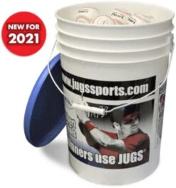 Jugs Pearl Youth League Leather Baseball 4 Dozen Balls W/ Bucket B5215