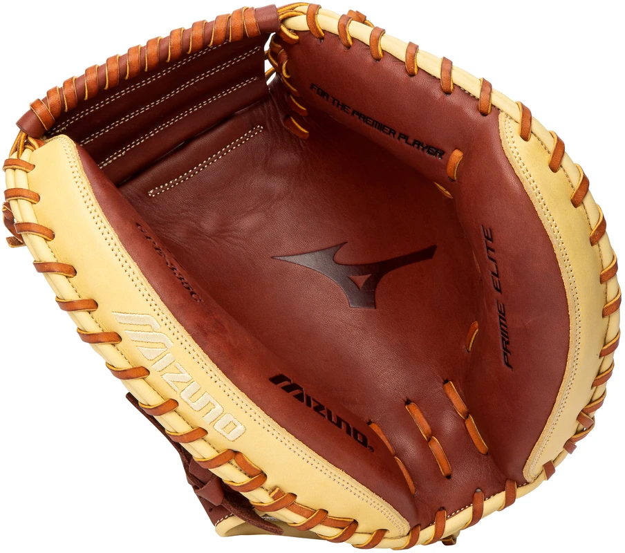 33.5 Inch Mizuno Prime Elite GPE-335C Adult Baseball Catcher Mitt 312937 4 33.5 Inch Mizuno Prime Elite GPE-335C Adult Baseball Catcher Mitt 312937 - Image 2