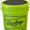 Rawlings B612RFPBPBUCK Combo 6 Gallon Optic Yellow Bucket W/ 12 RFPBP12SY Fastpitch Softballs 1 Rawlings B612RFPBPBUCK Combo 6 Gallon Optic Yellow Bucket W/ 12 RFPBP12SY Fastpitch Softballs -Rawlings Mizu Store rawlings b612rfpbpbuck combo 6 gallon optic yellow bucket w 12 rfpbp12sy fastpitch softballs 4