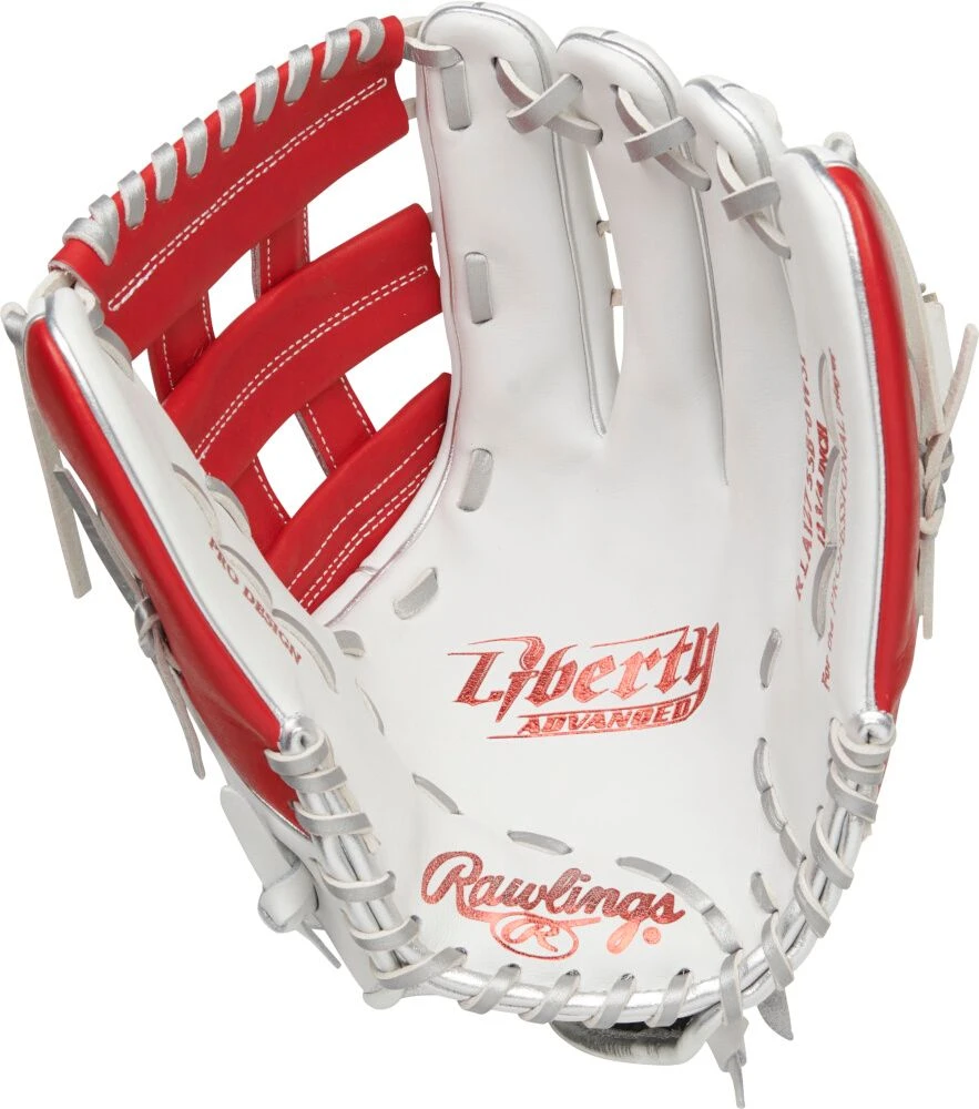 12.75 Inch Rawlings Liberty Advanced Color Series 4.0 Women's Fastpitch Softball Outfield Glove RLA1275SB-6WSP 4 12.75 Inch Rawlings Liberty Advanced Color Series 4.0 Women's Fastpitch Softball Outfield Glove RLA1275SB-6WSP - Image 2