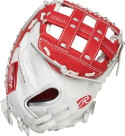 34 Inch Rawlings Liberty Advanced Color Series 4.0 Women's Fastpitch Softball Catcher's Mitt RLACM34FPWSP