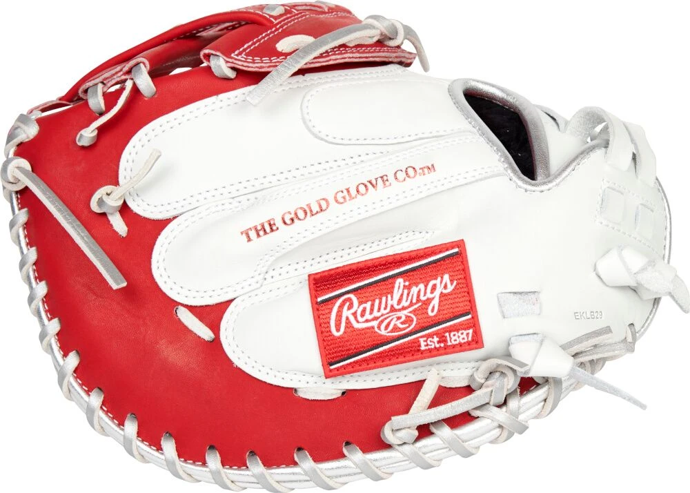 34 Inch Rawlings Liberty Advanced Color Series 4.0 Women's Fastpitch Softball Catcher's Mitt RLACM34FPWSP 5 34 Inch Rawlings Liberty Advanced Color Series 4.0 Women's Fastpitch Softball Catcher's Mitt RLACM34FPWSP - Image 3