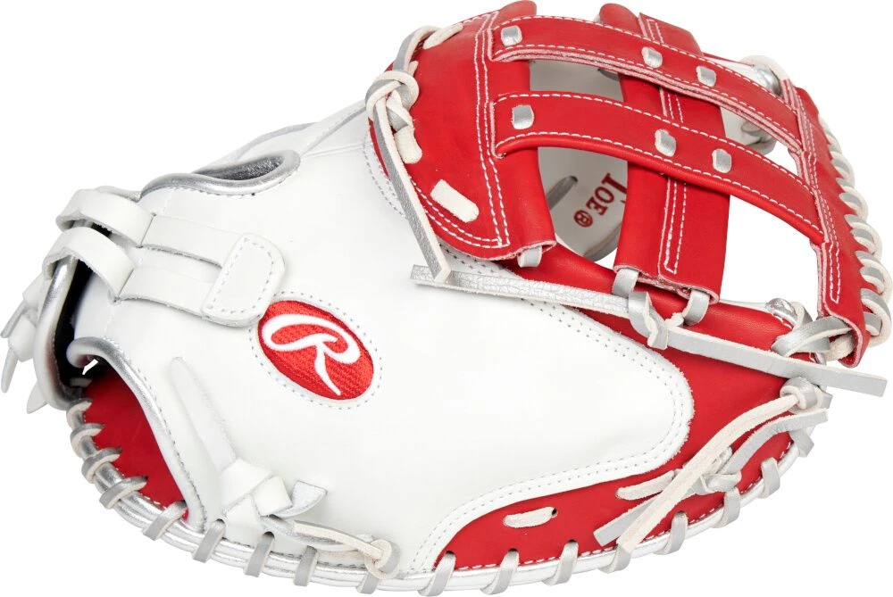 34 Inch Rawlings Liberty Advanced Color Series 4.0 Women's Fastpitch Softball Catcher's Mitt RLACM34FPWSP 6 34 Inch Rawlings Liberty Advanced Color Series 4.0 Women's Fastpitch Softball Catcher's Mitt RLACM34FPWSP - Image 4