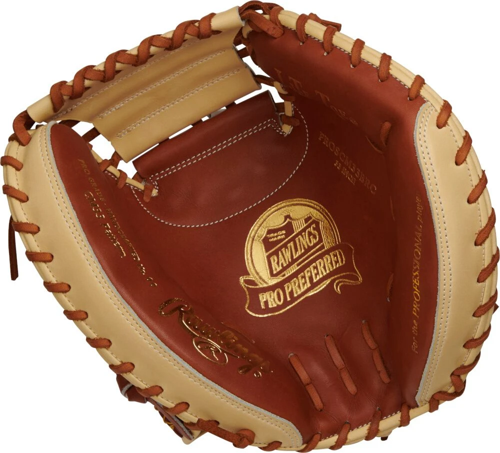 33 Inch Rawlings Pro Preferred Adult Baseball Catchers Mitt PROSCM33BRC 4 33 Inch Rawlings Pro Preferred Adult Baseball Catchers Mitt PROSCM33BRC - Image 2