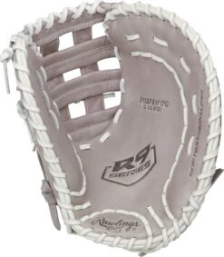 12.5 Inch Rawlings R9 Women's Fastpitch Softball Firstbase Mitt R9SBFBM-17G -Rawlings Mizu Store rawlings r9 125 inch womens fastpitch softball firstbase mitt r9sbfbm17g 10