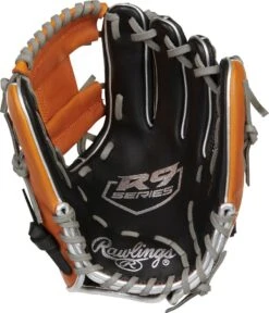 11.25 Inch Rawlings R9 Contour Youth Infield Baseball Glove R91125U-2BT -Rawlings Mizu Store rawlings r9 contour fit 1125 inch youth infield baseball glove r91125u2bt 12