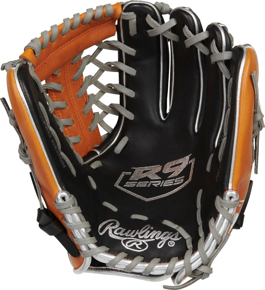 11.5 Inch Rawlings R9 Contour Youth Infield Baseball Glove R9115U-4BT 4 11.5 Inch Rawlings R9 Contour Youth Infield Baseball Glove R9115U-4BT - Image 2