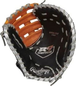 12 Inch Rawlings R9 Contour Youth Firstbase Baseball Mitt R9FMU-17BT -Rawlings Mizu Store rawlings r9 contour fit 12 inch youth firstbase baseball mitt r9fmu17bt 12