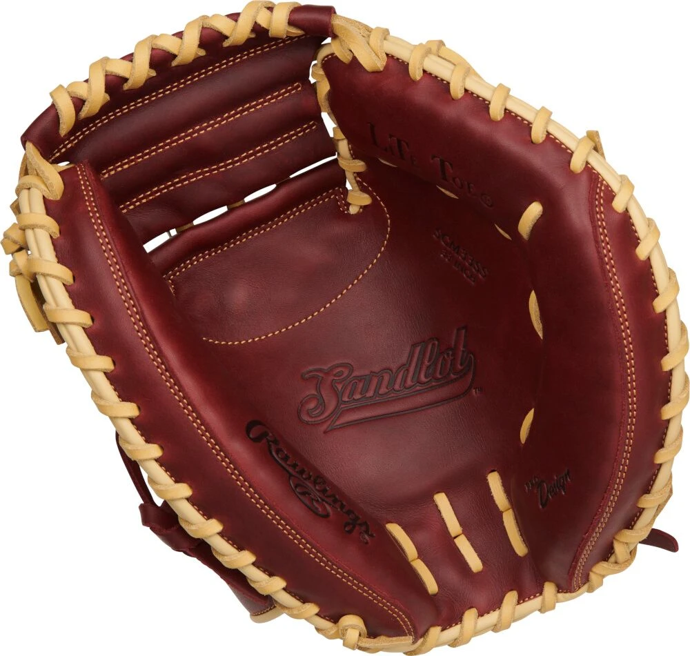 33 Inch Rawlings Sandlot Adult Baseball Catcher's Mitt SCM33SS 4 33 Inch Rawlings Sandlot Adult Baseball Catcher's Mitt SCM33SS - Image 2
