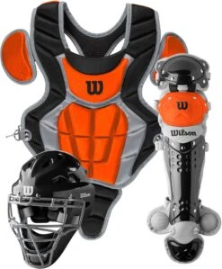 Wilson C200 Youth Baseball Catcher's Gear Kit WB57116 -Rawlings Mizu Store wilson c200 youth baseball catchers gear kit wb57116 33