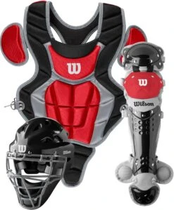 Wilson C200 Youth Baseball Catcher's Gear Kit WB57116 -Rawlings Mizu Store wilson c200 youth baseball catchers gear kit wb57116 34